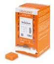 LIGASANO orange steril Wundputzer Spenderbox 5x5x2cm